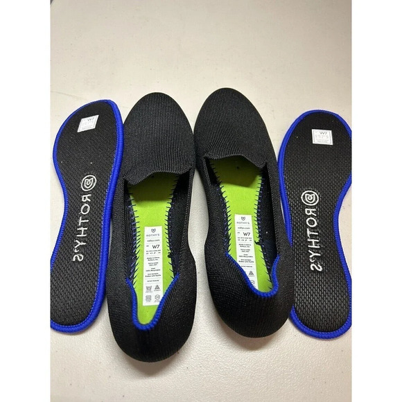 Rothy's women's black loafers slip on shoes size 7 EXCELLENT COND. - Picture 7 of 8